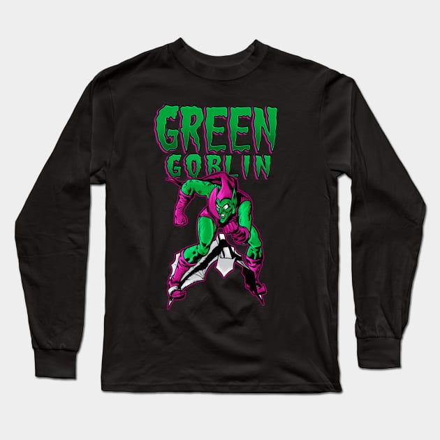 Green Goblin Long Sleeve T-Shirt by OniSide